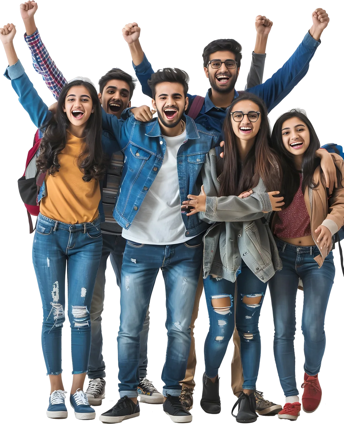 Students celebrating together