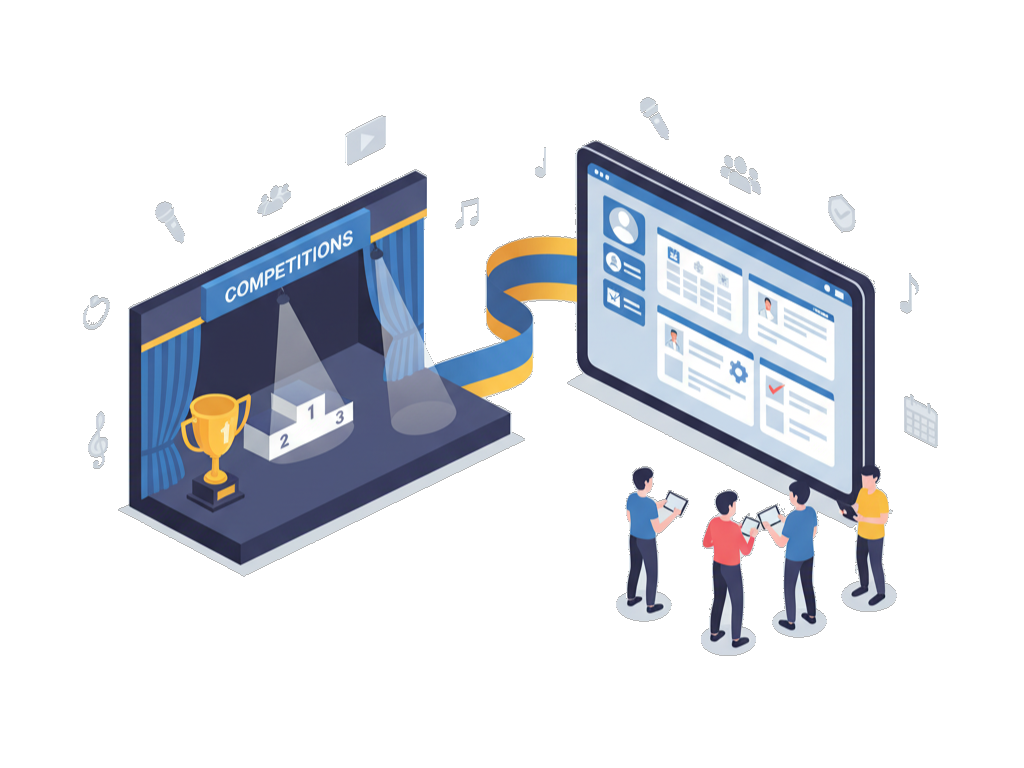 Host creative events and competitions on Aarts Maestro